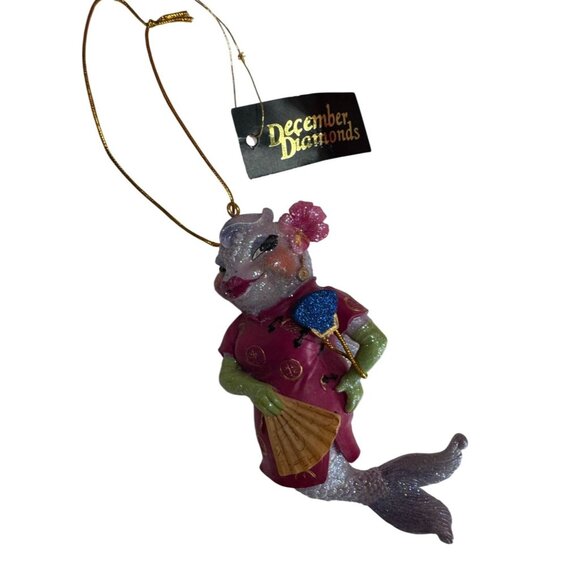 December Diamonds Spicy Tuna Roll Mermaid Ornament 6 Inch Asian Inspired - Picture 2 of 5